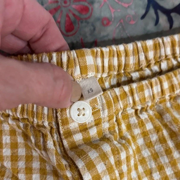 Yellow Gingham Women's Sleepwear Set - Picture 2 of 5